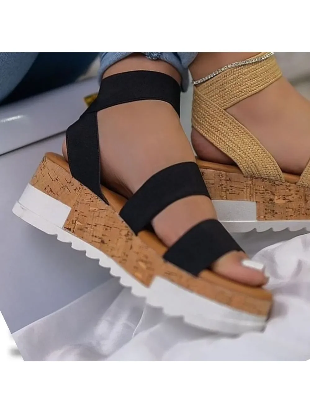 Just In!! SUGAR AND SPICE TWO STRAP FLATFORM S